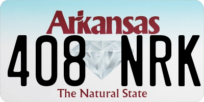 AR license plate 408NRK