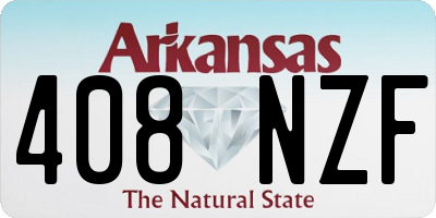 AR license plate 408NZF