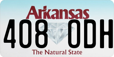 AR license plate 408ODH