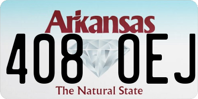 AR license plate 408OEJ
