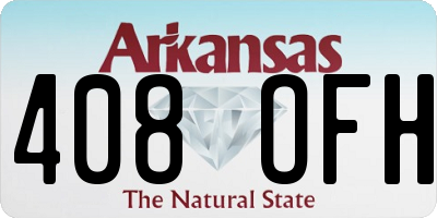 AR license plate 408OFH