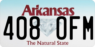 AR license plate 408OFM