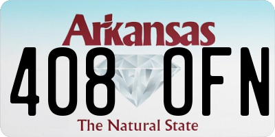 AR license plate 408OFN
