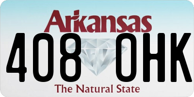 AR license plate 408OHK