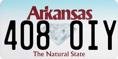 AR license plate 408OIY