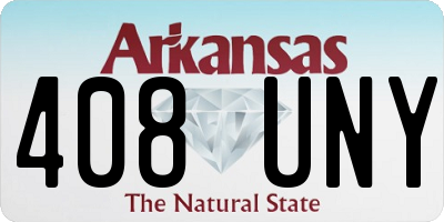 AR license plate 408UNY
