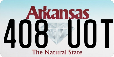 AR license plate 408UOT