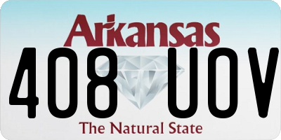 AR license plate 408UOV