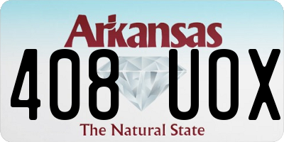 AR license plate 408UOX