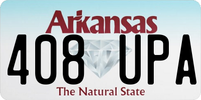 AR license plate 408UPA