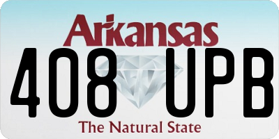 AR license plate 408UPB