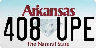 AR license plate 408UPE