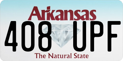 AR license plate 408UPF