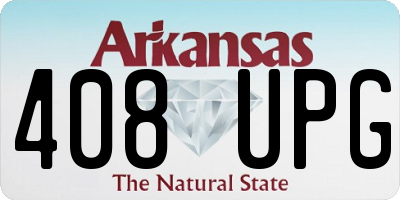 AR license plate 408UPG