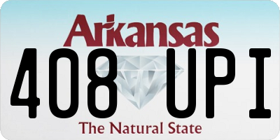 AR license plate 408UPI