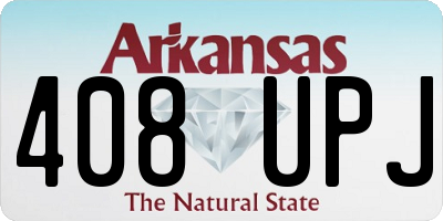 AR license plate 408UPJ