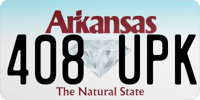 AR license plate 408UPK