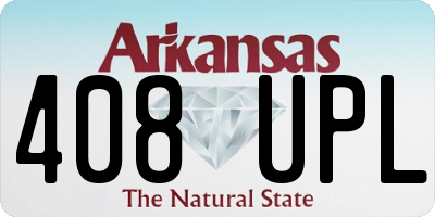 AR license plate 408UPL