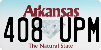 AR license plate 408UPM