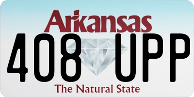 AR license plate 408UPP