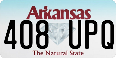 AR license plate 408UPQ