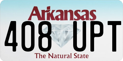 AR license plate 408UPT