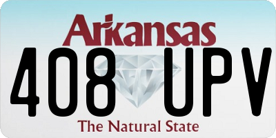 AR license plate 408UPV