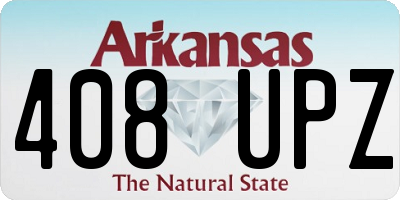 AR license plate 408UPZ