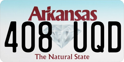 AR license plate 408UQD