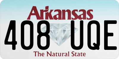 AR license plate 408UQE