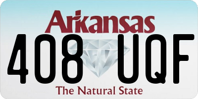 AR license plate 408UQF