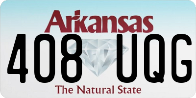 AR license plate 408UQG