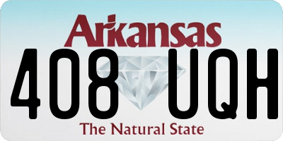 AR license plate 408UQH