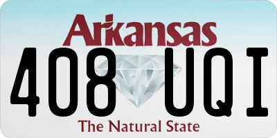 AR license plate 408UQI