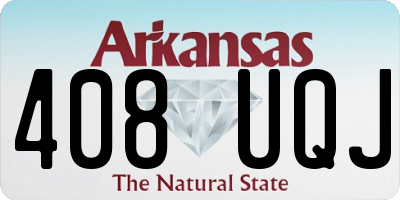 AR license plate 408UQJ