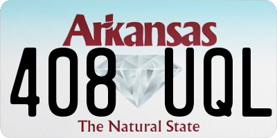 AR license plate 408UQL