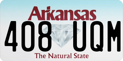 AR license plate 408UQM