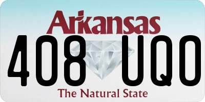 AR license plate 408UQO