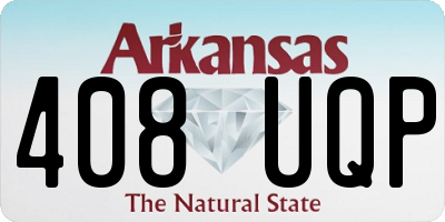 AR license plate 408UQP