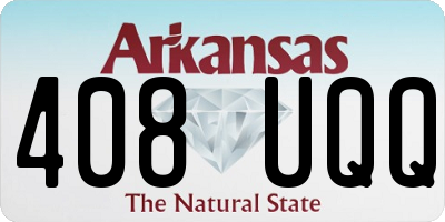AR license plate 408UQQ