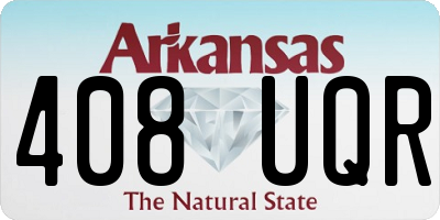 AR license plate 408UQR