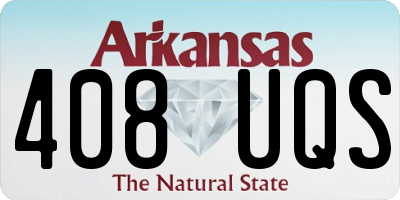 AR license plate 408UQS