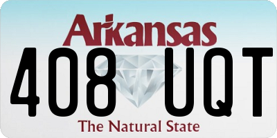 AR license plate 408UQT