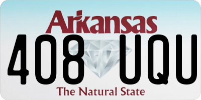 AR license plate 408UQU