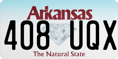 AR license plate 408UQX