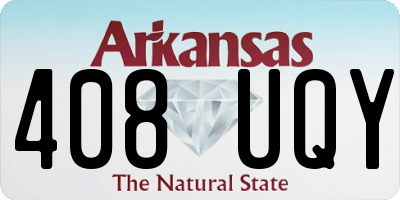 AR license plate 408UQY