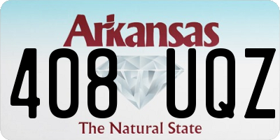 AR license plate 408UQZ