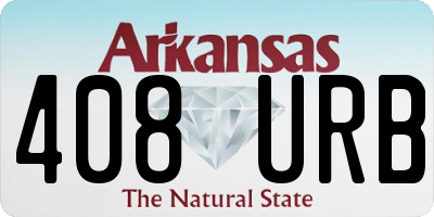 AR license plate 408URB