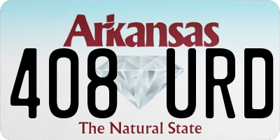 AR license plate 408URD