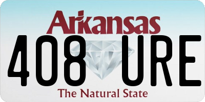 AR license plate 408URE